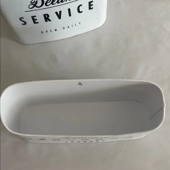 Better Homes & Gardens White Laundry Storage Bins lint keeper and soap holder - Picture 3 of 9